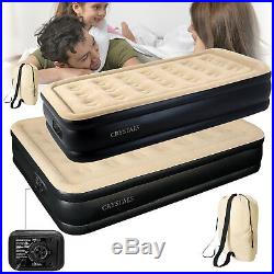 High Raised Inflatable Air Bed Mattress Builtin Electric Pump Double Queen Singl