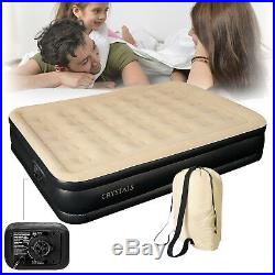 High Raised Inflatable Air Bed Mattress Builtin Electric Pump Double Queen Singl