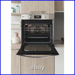 Indesit KFWS3844HIXUK Built In 60cm A+ Electric Single Oven Grey