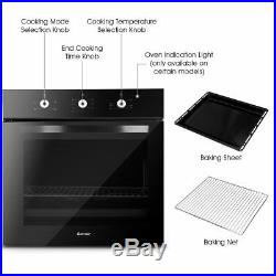 Kitchen Electric Fan Single Grill Built-in Oven Tempered Glass 4 Model 71L New