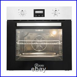 LED display Timer 60cm Built-in Single Rack Electric Oven Plug Fitted 50-250