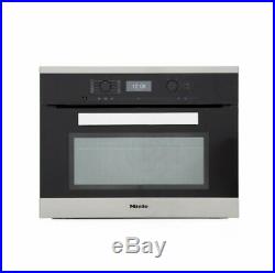 Miele H6400BM PureLine Single Electric Oven Microwave Clean Steel Integrated