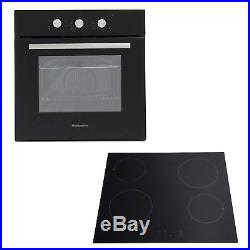 Montpellier SFCP10 57L Built In Electric Single Oven And Ceramic Hob Pack SFCP10