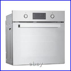 Montpellier SFOM69MX Built In Soft Close Single Fan Oven With Mirror Door