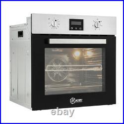 Multifunctiol Built-in Oven LED Display Single Electric Fan Oven Stainless Steel