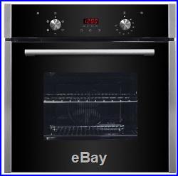 MyAppliances REF28734 60cm Built In Single True Fan Electric Oven Black Glass