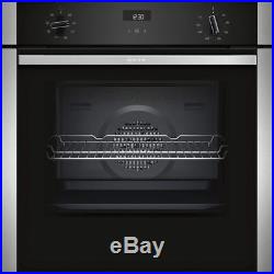 NEFF B3ACE0AN0B N50 Slide&Hide Built In 59cm Electric Single Oven Stainless