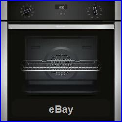 NEFF B3ACE4HN0B N50 Slide&Hide Built In 59cm A Electric Single Oven Stainless