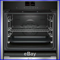 NEFF B57CS24H0B N90 Slide&Hide Built In 60cm A Electric Single Oven Stainless