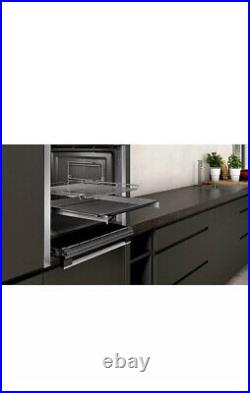 NEFF B6ACH7HN0B N50 Slide&Hide Built In 59cm A Electric Single Oven Stainless
