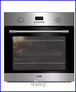 NEW LOGIK LBMFMX17 Electric Single Oven & Grill Stainless Steel 60cm Built In