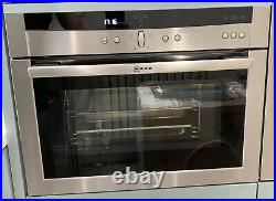 Neff C47D22N3GB Compact Steam Built-in Single Oven Brushed Steel