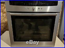 Neff Multifunction Electric Single Oven, Grill Built In Under Stainless Steel