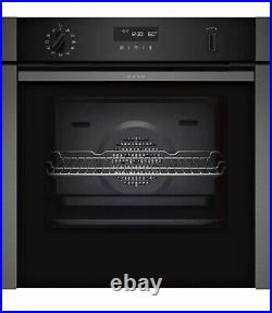 Neff N50 Slide and Hide B6ACH7HG0B Built-In Electric Single Oven Grey