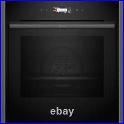 Neff N70 Slide and Hide B54CR71G0B Built-In Electric Single Oven Grey