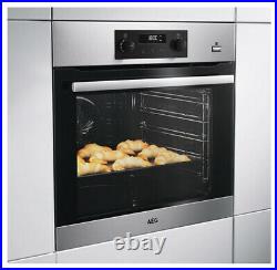 New AEG BEK355020M Built In Single Electric Oven Stainless Steel COLLECTION