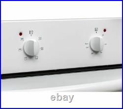 New Essentials Cbconw18 60cm 64l Single Built In Electric Oven In White A Rate
