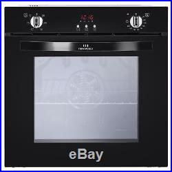 New World NW602FP A Rated 73 Litres Built in Single Electric Fan Oven in Black