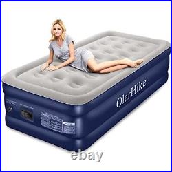OlarHike Single Airbed, Inflatable Mattress with Built-in Electic Pump