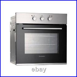 Oven Montpellier SBFO65X Built-In Electric Single Oven Stainless Steel & Black