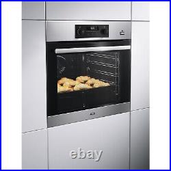 Refurbished AEG Self Cleaning Electric Single Oven Stain 78077020/1/BPS355020M