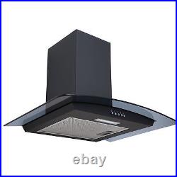 SIA 60cm Single Electric Oven, 4 Zone Induction Hob And Smoked Glass Cooker Hood