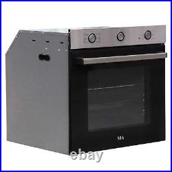 SIA FSO10SS 60cm Stainless Steel Built-in 6 Function Electric Single Fan Oven