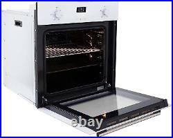 SIA SO103WH 60cm White Built In Single Electric True Fan Oven With Digital