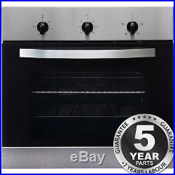 SIA SO111SS 60cm Built-in Single Electric Fan Oven In Stainless Steel