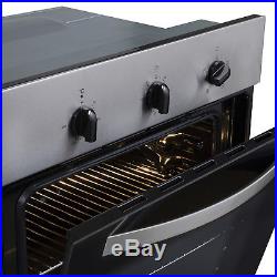 SIA SO111SS 60cm Built-in Single Electric Fan Oven In Stainless Steel