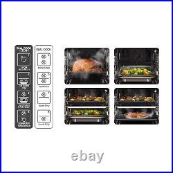 Samsung Infinite Dual Cook Steam Electric Single Oven Black NV75T8979RK