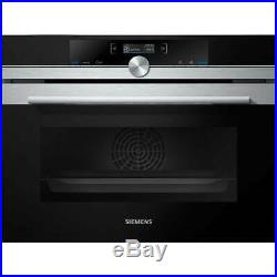 Siemens CB675GBS1B Built In Compact Pyrolytic Self Clean Electric Single Oven