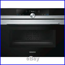 Siemens CM633GBS1B iQ700 Built In Compact Electric Single Oven with Microwave Fu