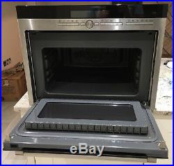 Siemens HB86P575B Built In Compact Electric Single Oven with Microwave