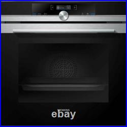 Siemens iQ700 HB632GBS1B 60cm Built-in Electric Single Oven Stainless Steel