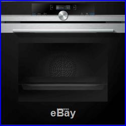 Siemens iQ700 HB632GBS1B Built-in Electric Single Oven Stainless Steel & Black