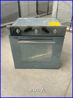 Smeg Cucina SF64M3TVS Built In Electric Single Oven Silver Glass A #LF25006
