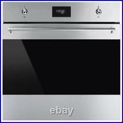 Smeg SFP6301TVX Classis Stainless Steel and Eclipse Glass Built-In Electric S