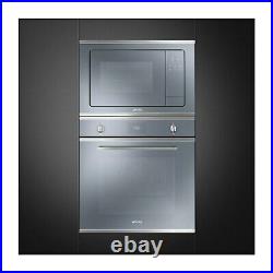 Smeg SFP6401TVS1 Cucina Multifuction Single Oven With Pyrolytic Cleaning Silve