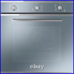 Smeg Single Oven SF64M3TVS 60cm Graded Silver Glass Built In Electric (JUB-6026)