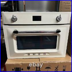 Smeg Victoria SF4920MCP1 Built In Compact Electric Single Oven with Microwave
