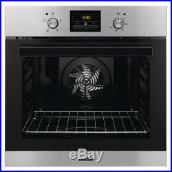 Zanussi ZOB35481XK A Rated Built in Electric Single Oven in Stainless Steel