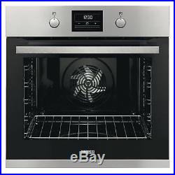 Zanussi ZOP37982XK 594mm Built in Electric Single Oven with 72L Capacity in Stee