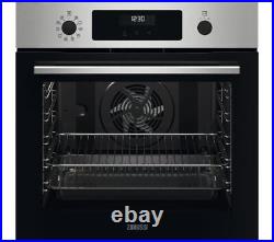Zanussi ZOPNX6X2 Single Oven Electric Built In SelfClean Stainless Steel GRADE B